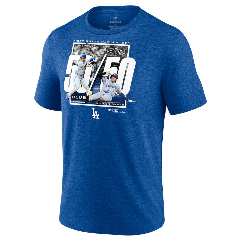 Shohei Ohtani Los Angeles Dodgers 50/50 Club T-Shirt - Heather Royal