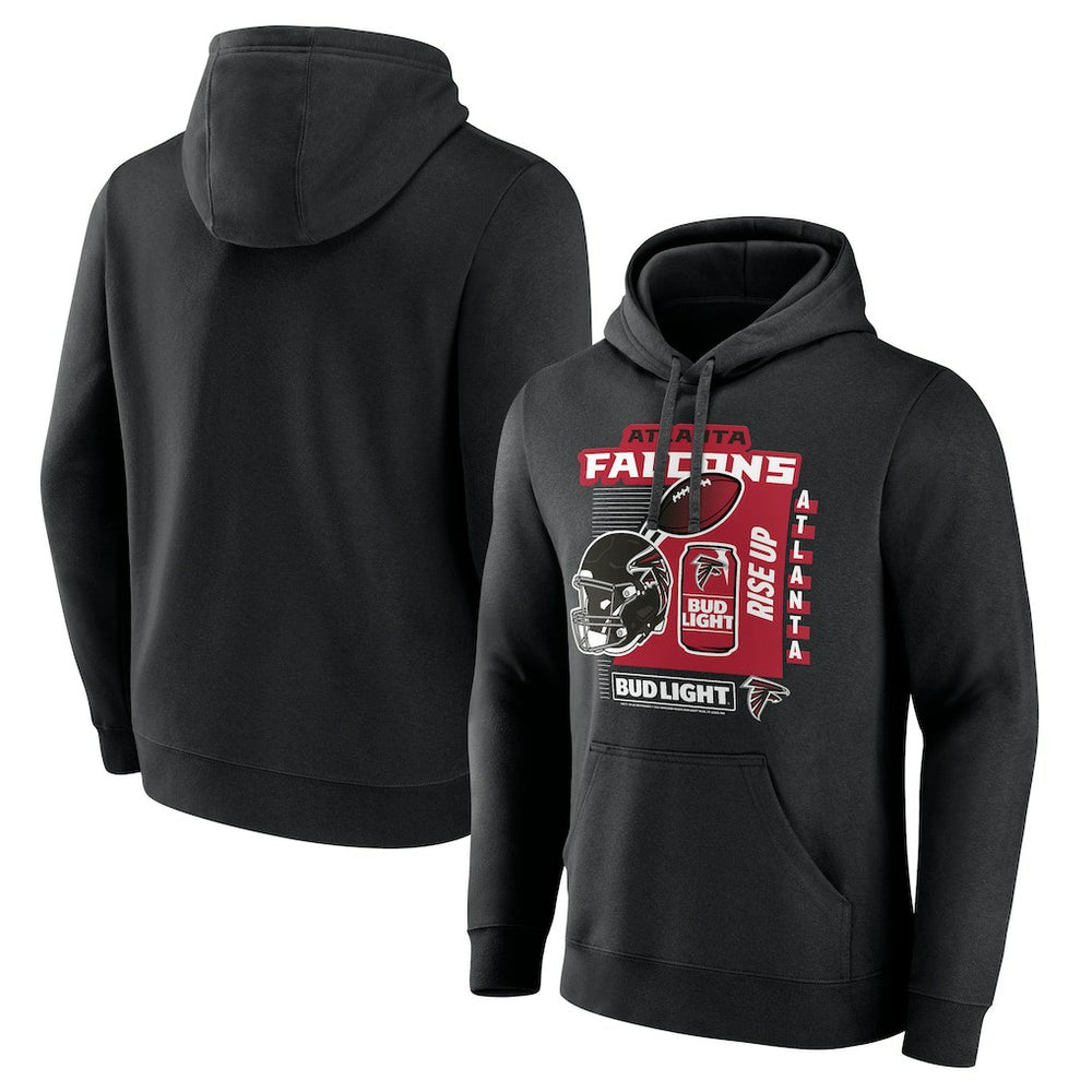 Atlanta Falcons Bud Light Pullover Hoodie - Black sale