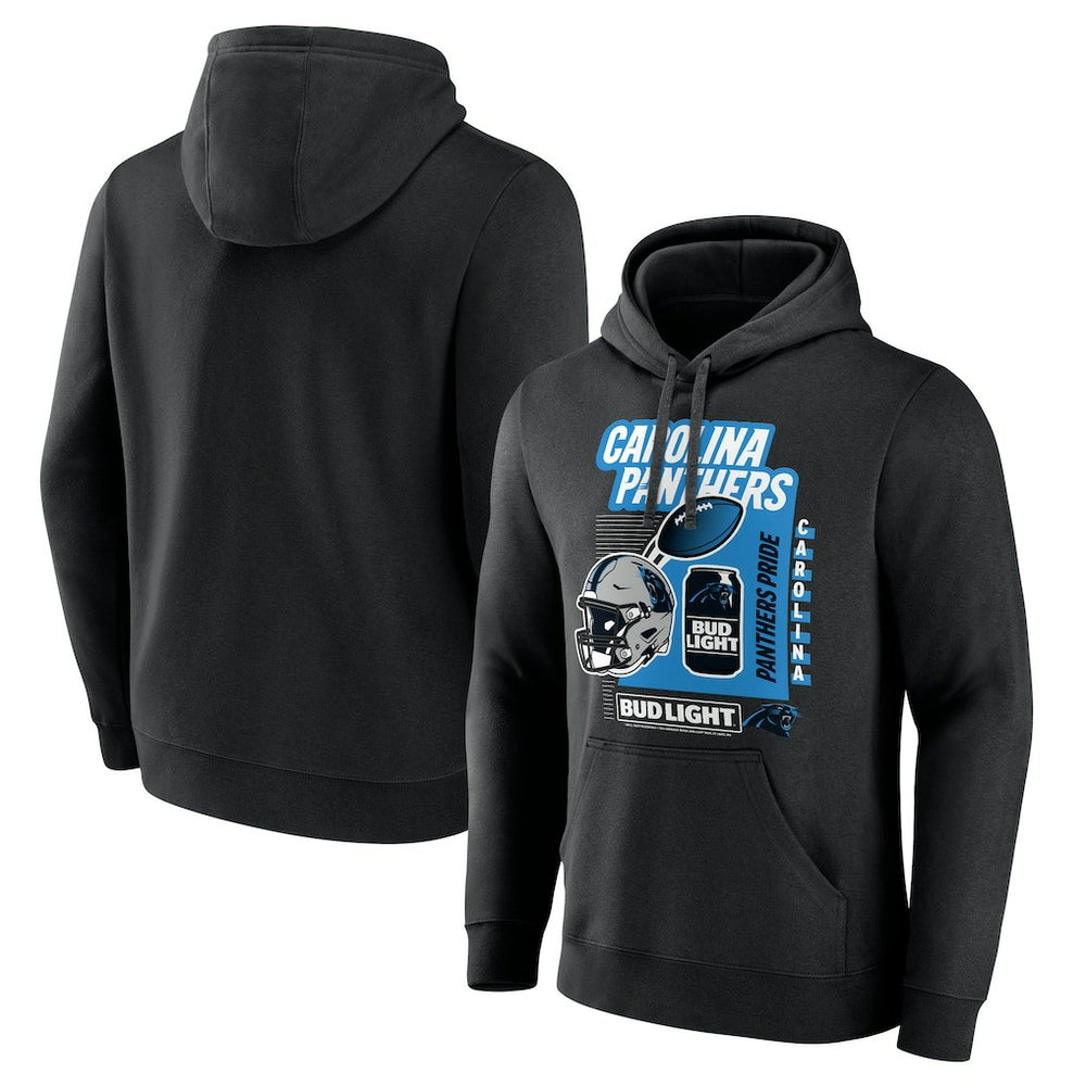 Carolina Panthers Bud Light Pullover Hoodie - Black outlet