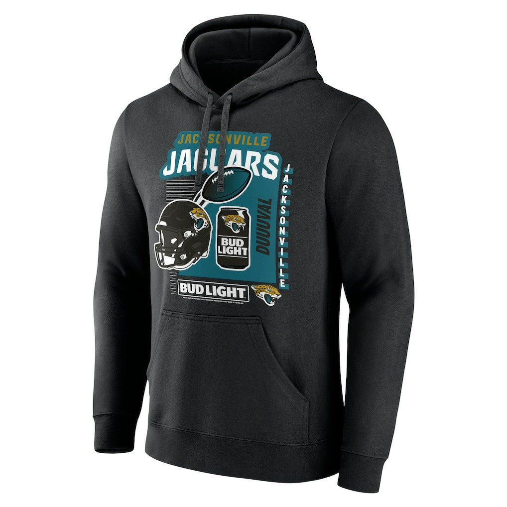Jacksonville Jaguars Bud Light Pullover Hoodie - Black sale