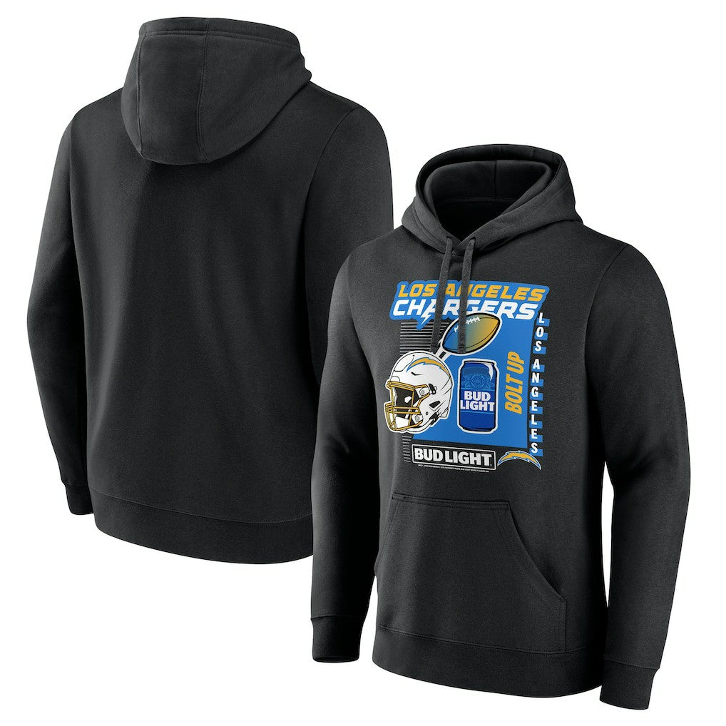 Los Angeles Chargers Bud Light Pullover Hoodie - Black for sale