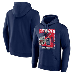 New England Patriots Bud Light Pullover Hoodie - Navy for sale