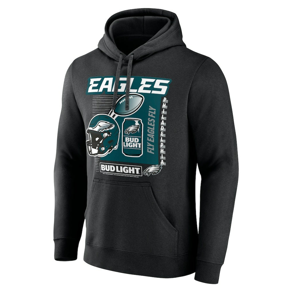 Philadelphia Eagles Bud Light Pullover Hoodie - Black for sale