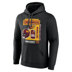 Washington Commanders Bud Light Pullover Hoodie - Black on sale