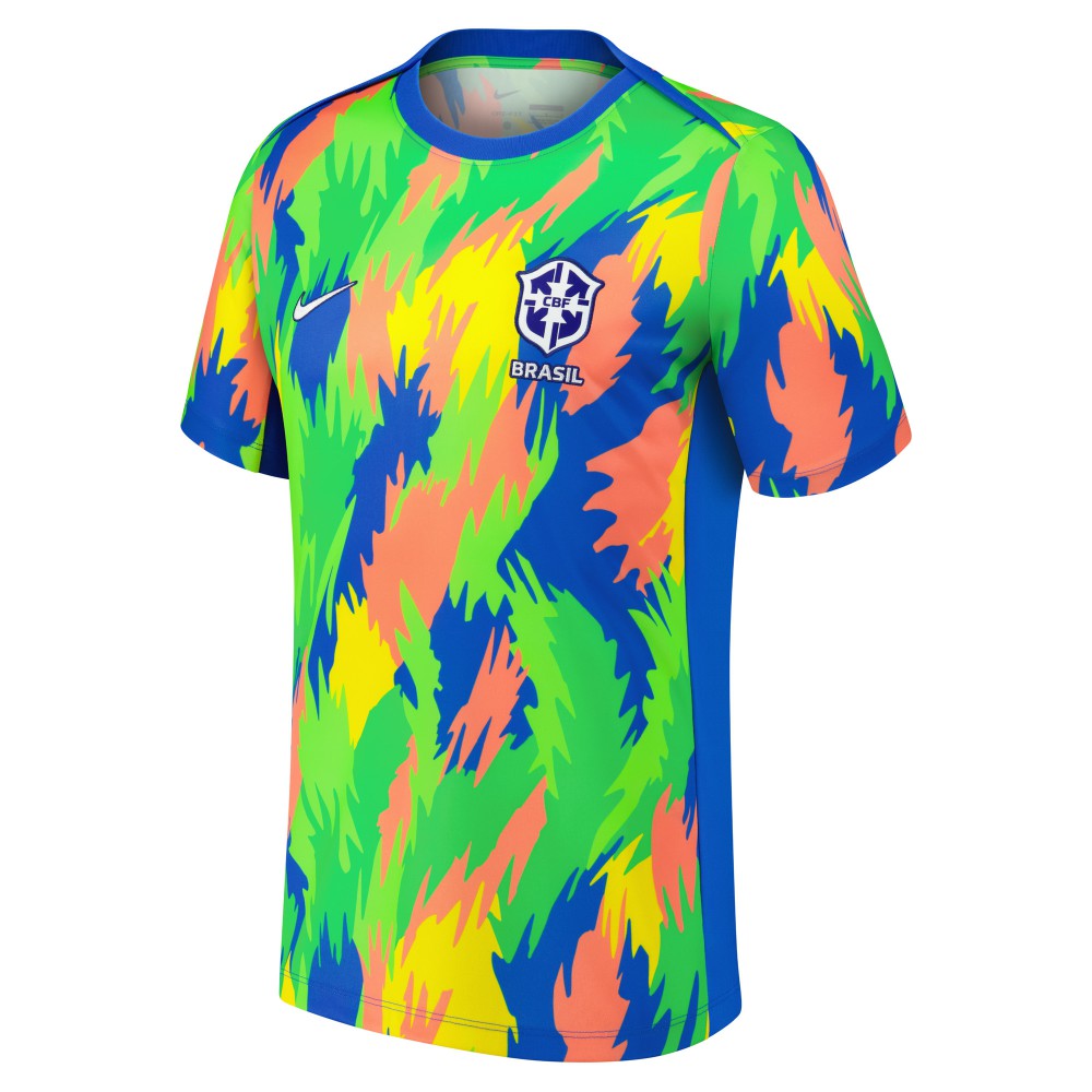 Brazil Women's National Team 2025 Academy Pro Pre-Match Performance Top - Blue | Nike shop