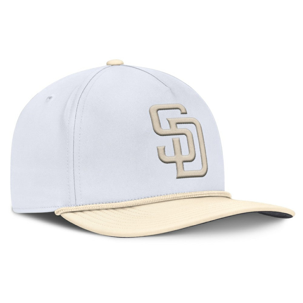 San Diego Padres Pro Performance Snapback Hat - White/Cream | Nike