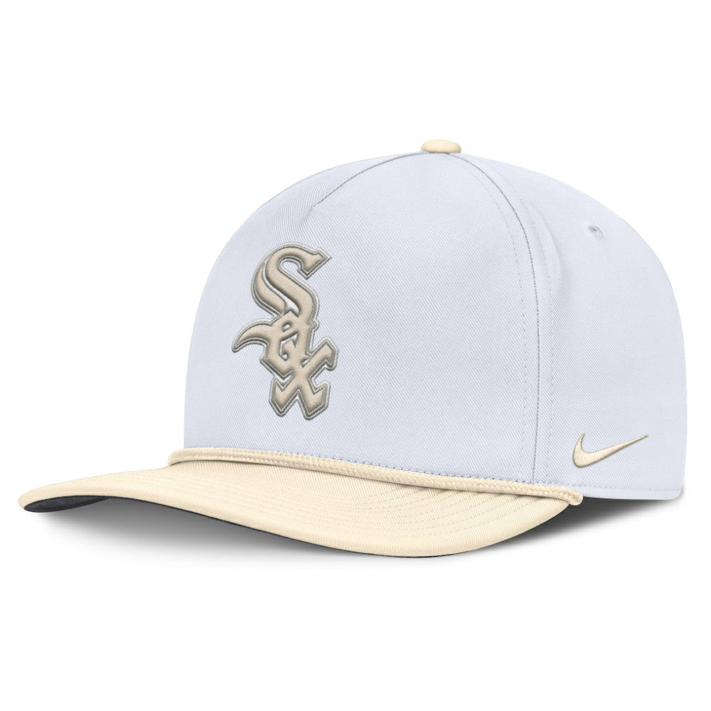 Chicago White Sox Pro Performance Snapback Hat - White/Cream | Nike