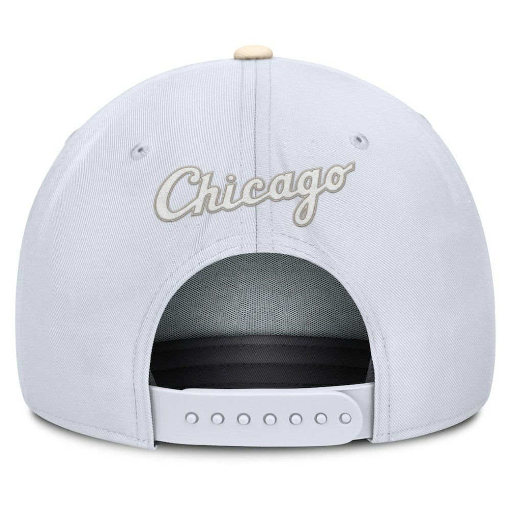 Chicago White Sox Pro Performance Snapback Hat - White/Cream | Nike