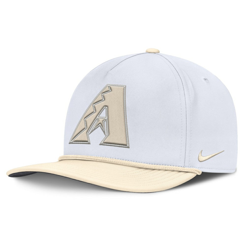 Arizona Diamondbacks Pro Performance Snapback Hat - White/Cream | Nike