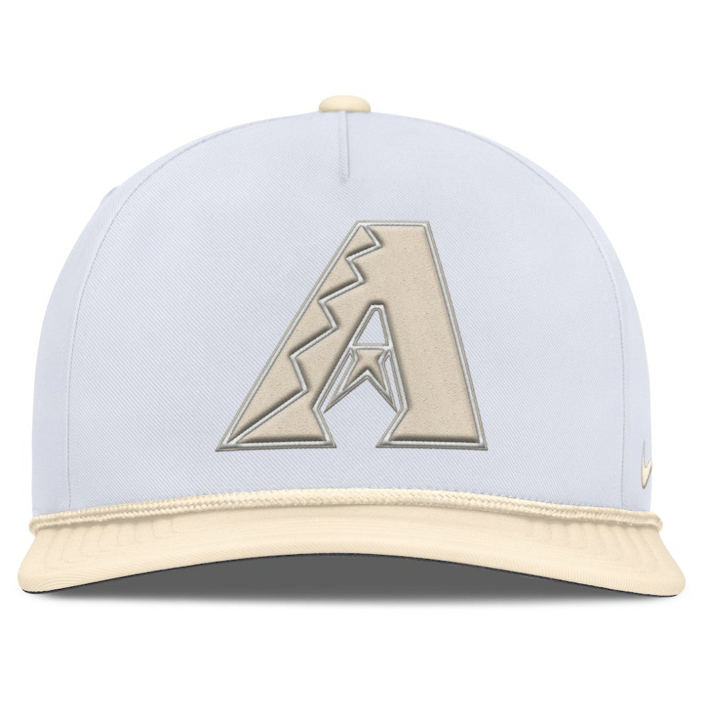 Arizona Diamondbacks Pro Performance Snapback Hat - White/Cream | Nike