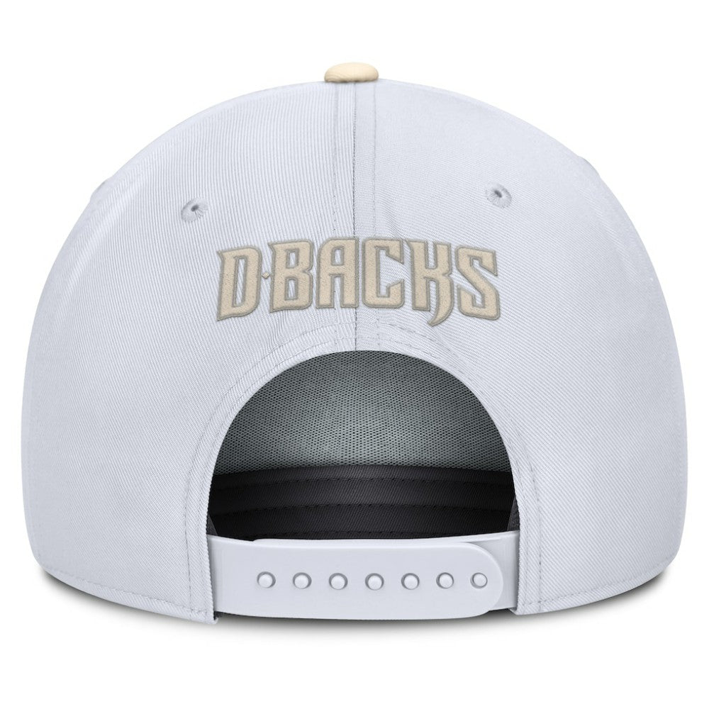 Arizona Diamondbacks Pro Performance Snapback Hat - White/Cream | Nike