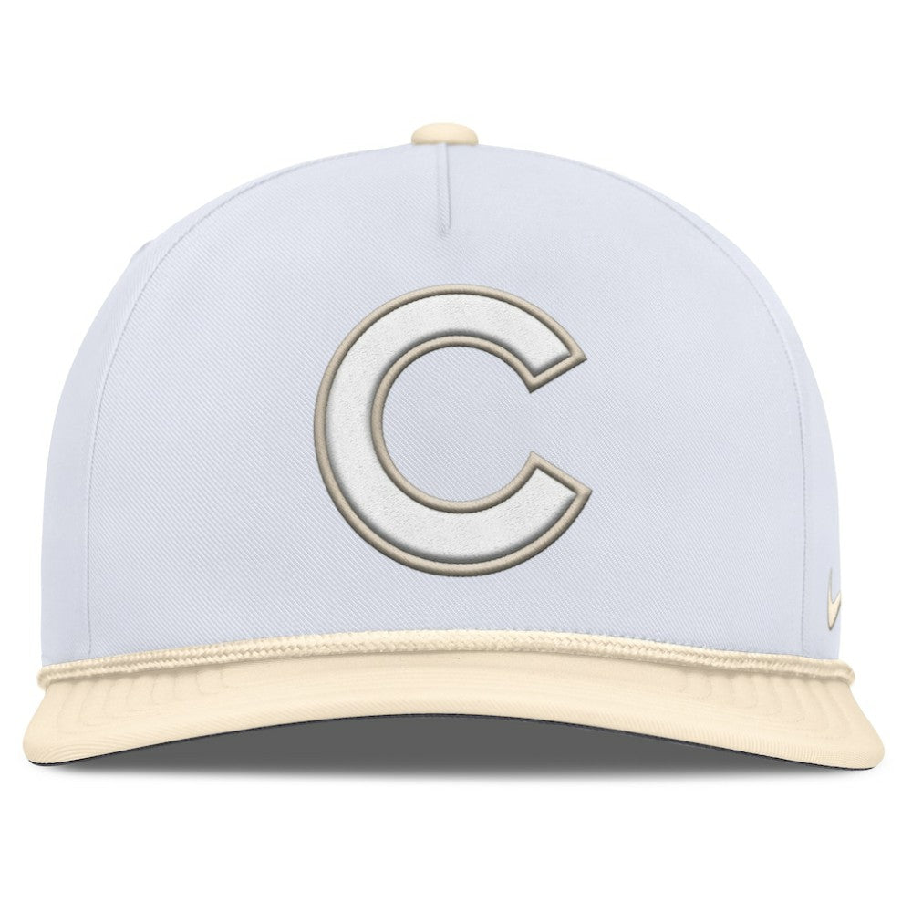Chicago Cubs Pro Performance Snapback Hat - White/Cream | Nike