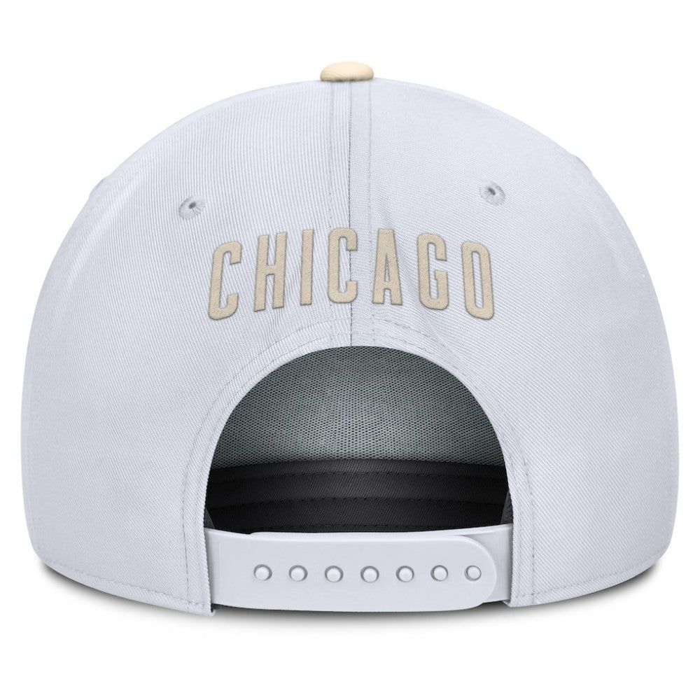 Chicago Cubs Pro Performance Snapback Hat - White/Cream | Nike