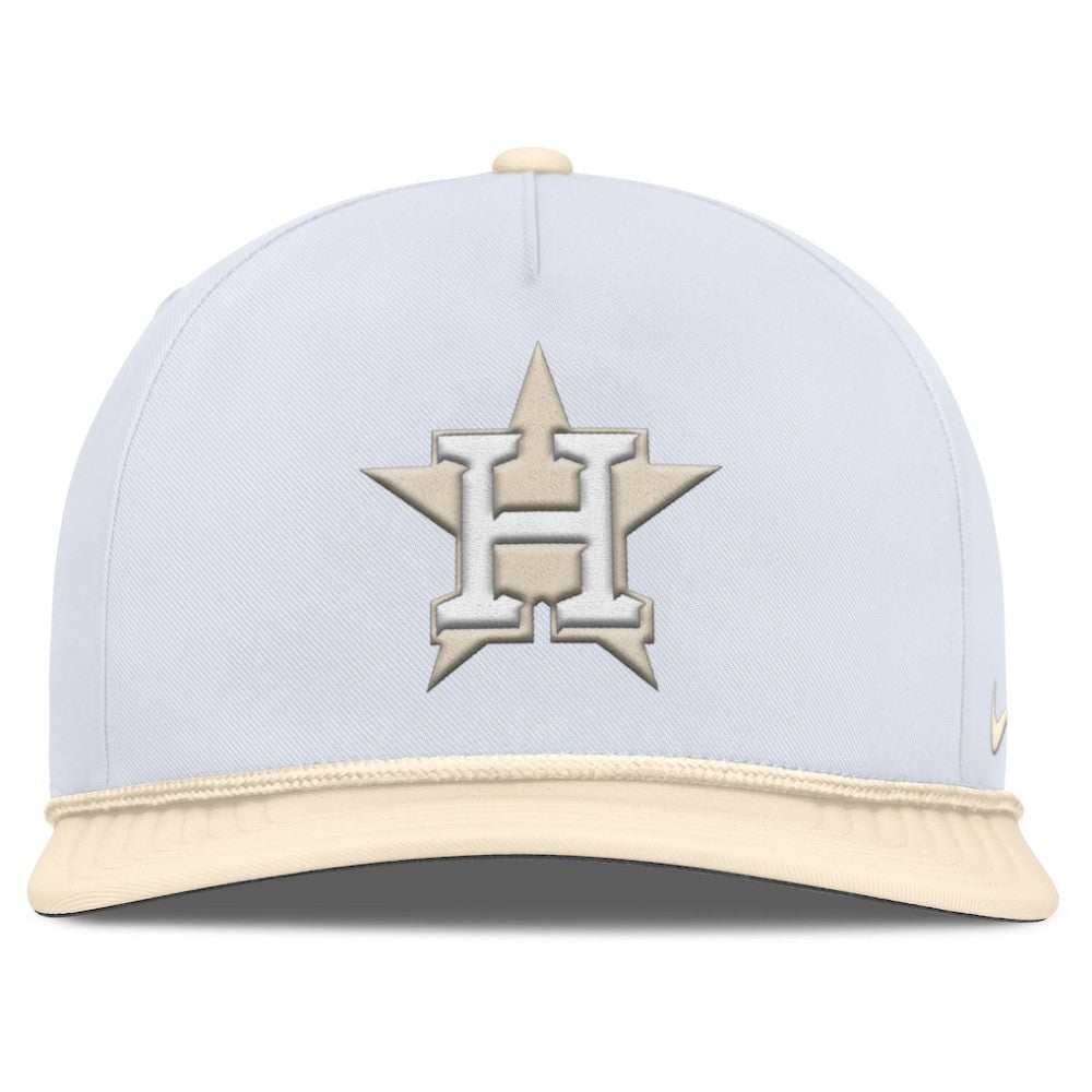 Houston Astros Pro Performance Snapback Hat - White/Cream | Nike