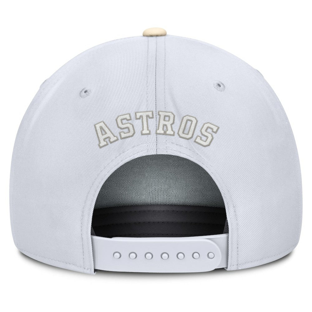 Houston Astros Pro Performance Snapback Hat - White/Cream | Nike