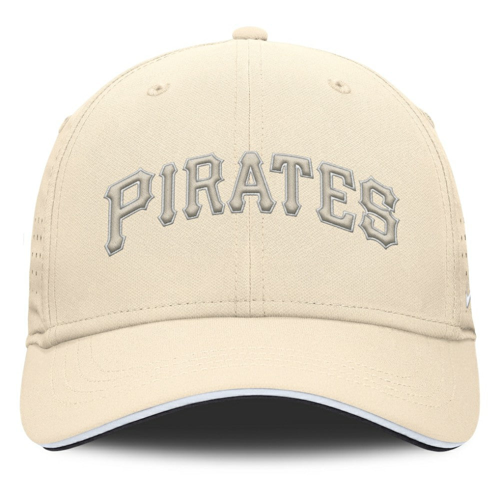 Pittsburgh Pirates Rise Performance Flex Hat - Cream | Nike