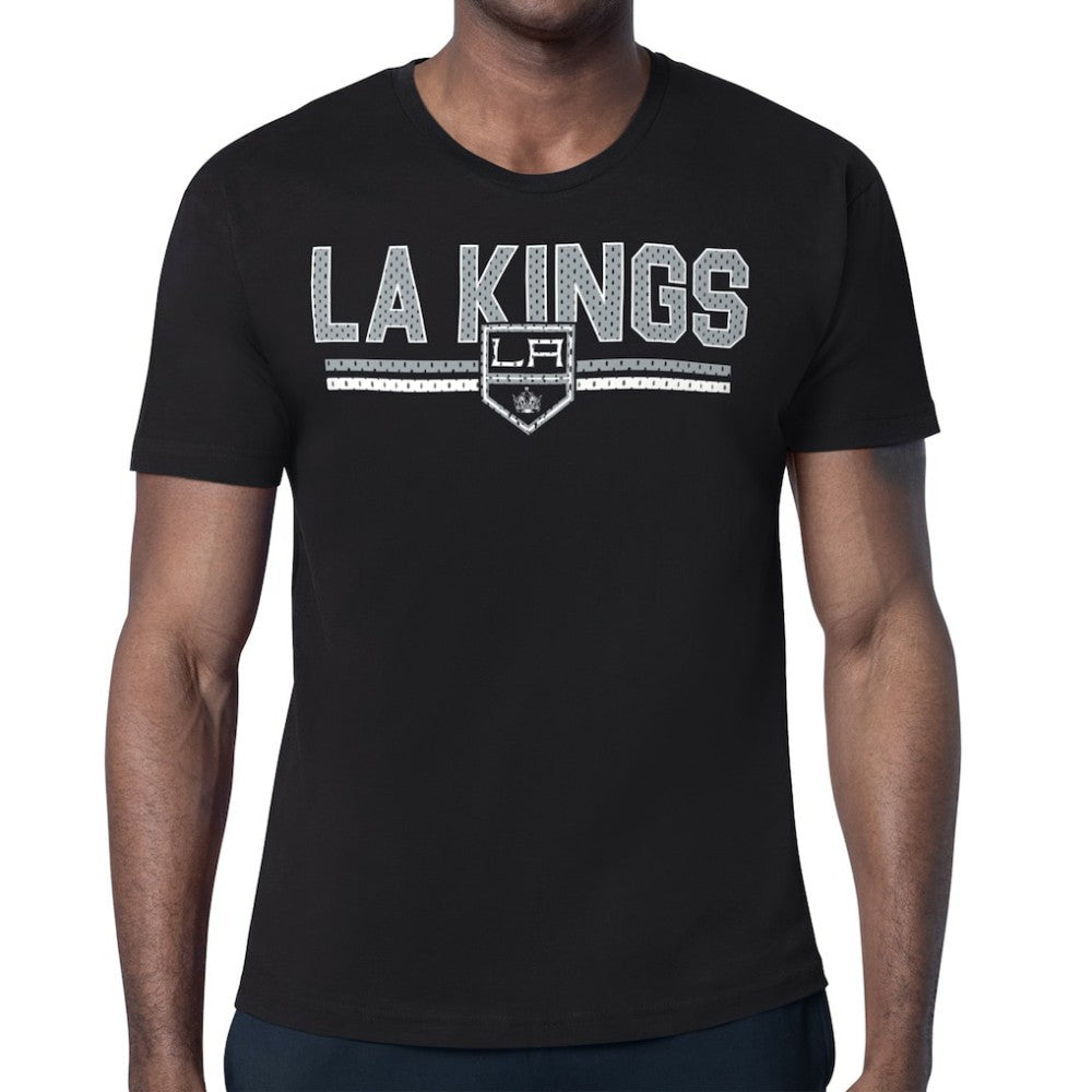 Los Angeles Kings Starter Mesh Look Team Name T-Shirt Black