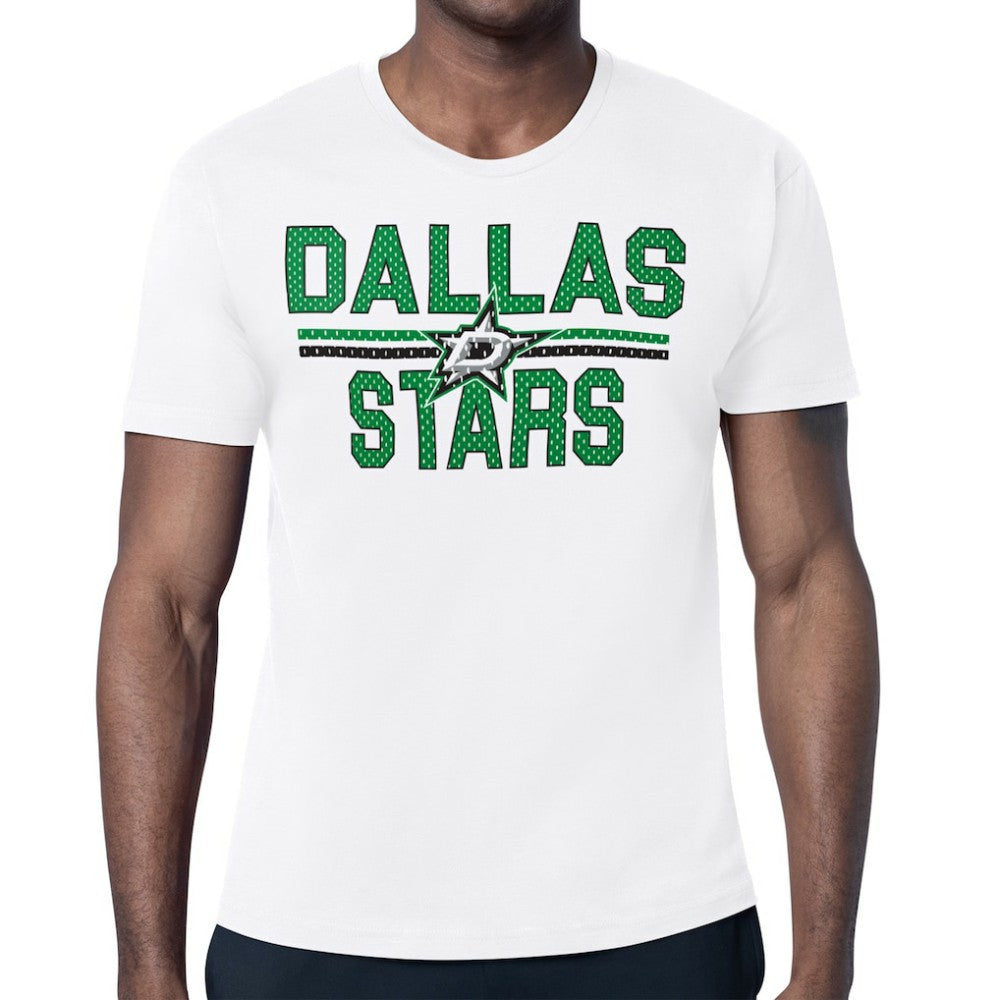 Dallas Stars Starter Mesh Look Team Name T-Shirt White
