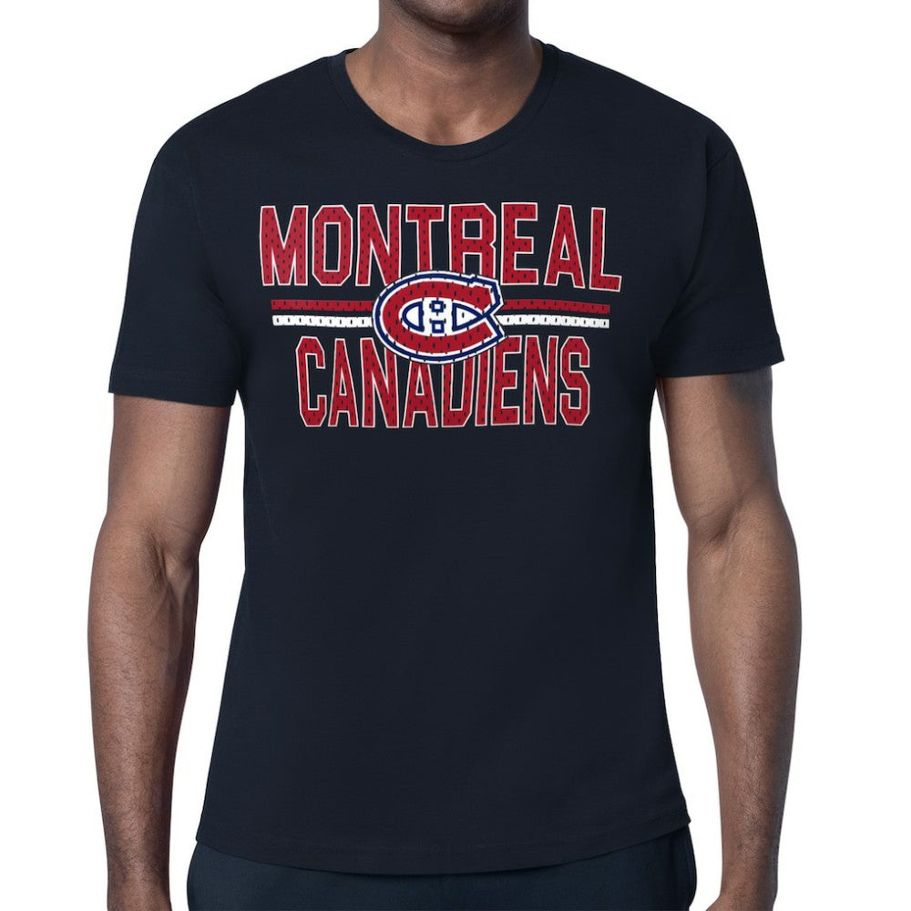Montreal Canadiens Starter Mesh Look Team Name T-Shirt Navy