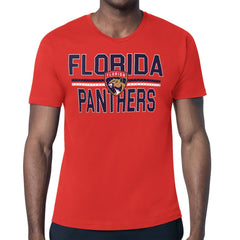 Florida Panthers Starter Mesh Look Team Name T-Shirt Red
