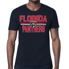 Florida Panthers Starter Mesh Look Team Name T-Shirt Navy