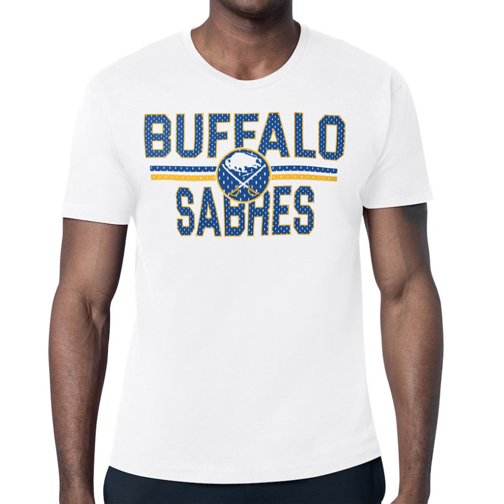 Buffalo Sabres Starter Mesh Look Team Name T-Shirt White