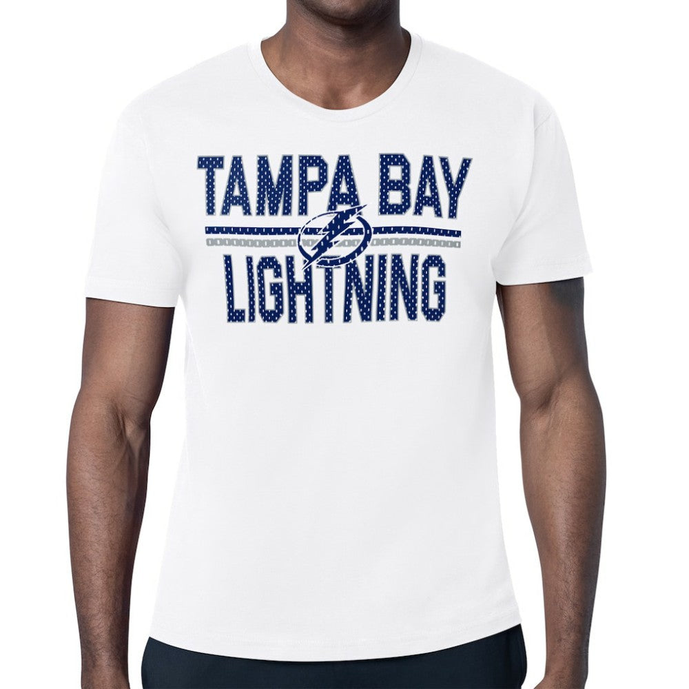 Tampa Bay Lightning Starter Mesh Look Team Name T-Shirt White