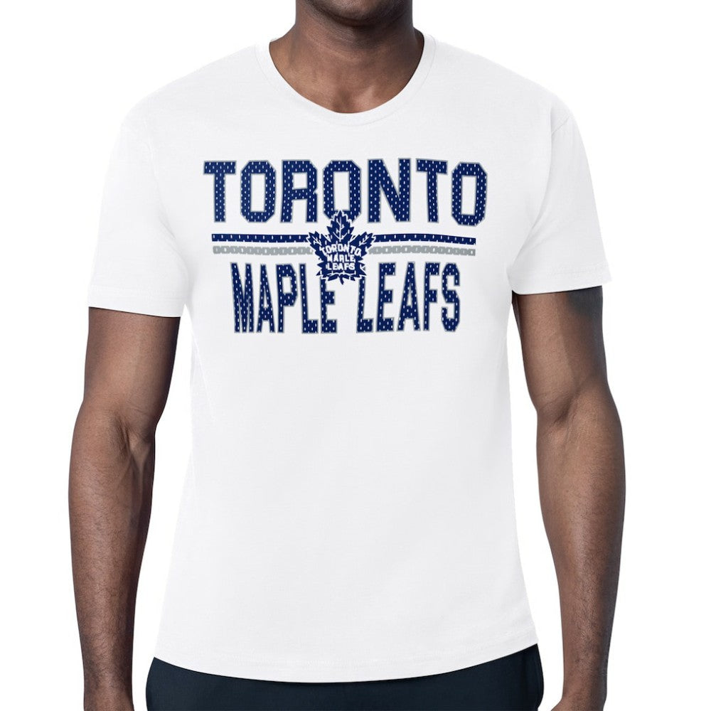 Toronto Maple Leafs Starter Mesh Look Team Name T-Shirt White