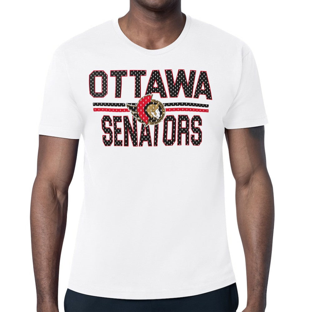 Ottawa Senators Starter Mesh Look Team Name T-Shirt White