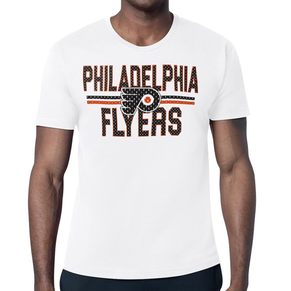 Philadelphia Flyers Starter Mesh Look Team Name T-Shirt White