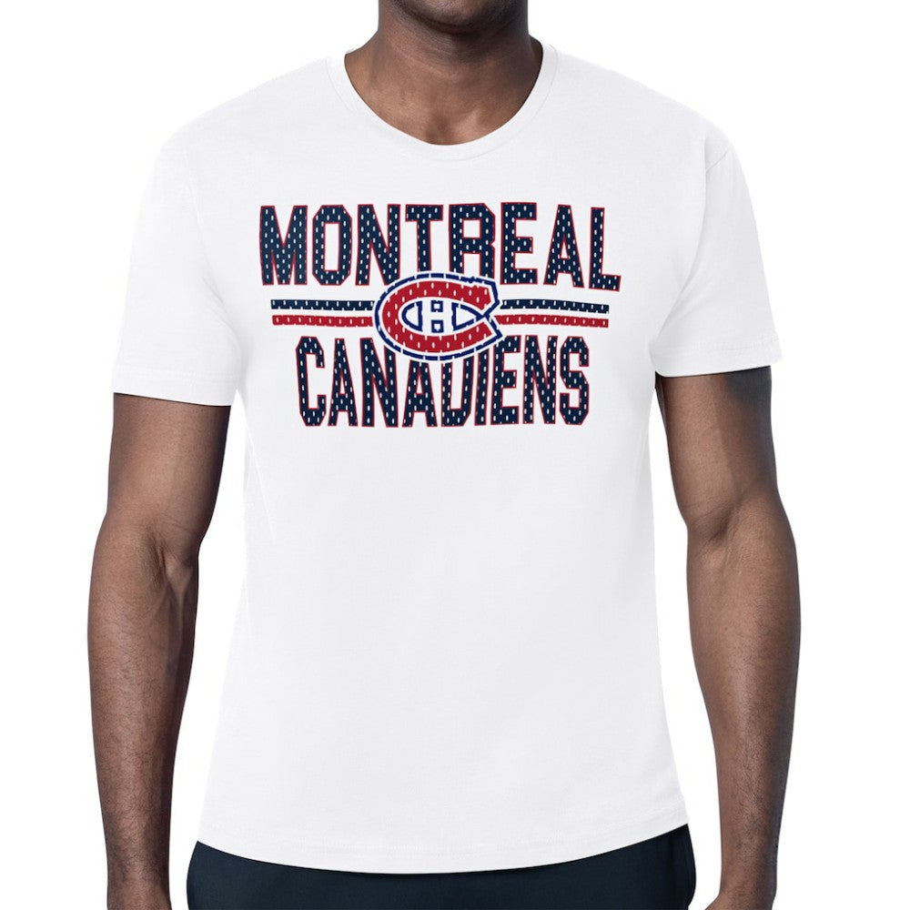 Montreal Canadiens Starter Mesh Look Team Name T-Shirt White
