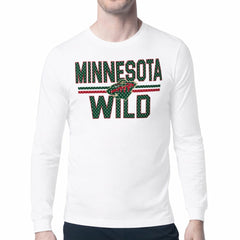 Minnesota Wild Starter Mesh Look Team Name Long Sleeve T-Shirt White