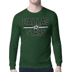 Dallas Stars Starter Mesh Look Team Name Long Sleeve T-Shirt Green