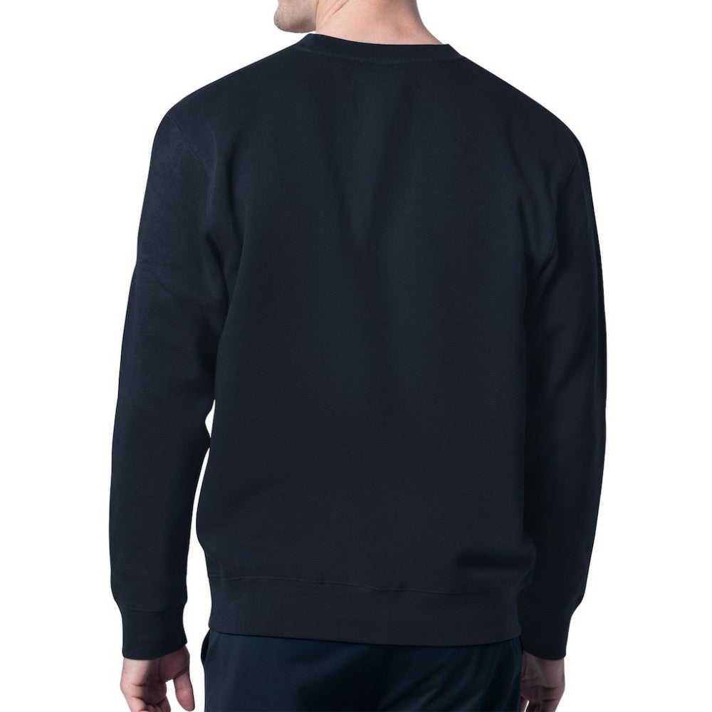 Montreal Canadiens Starter Mesh Look Team Name Logo Pullover Sweatshirt Navy