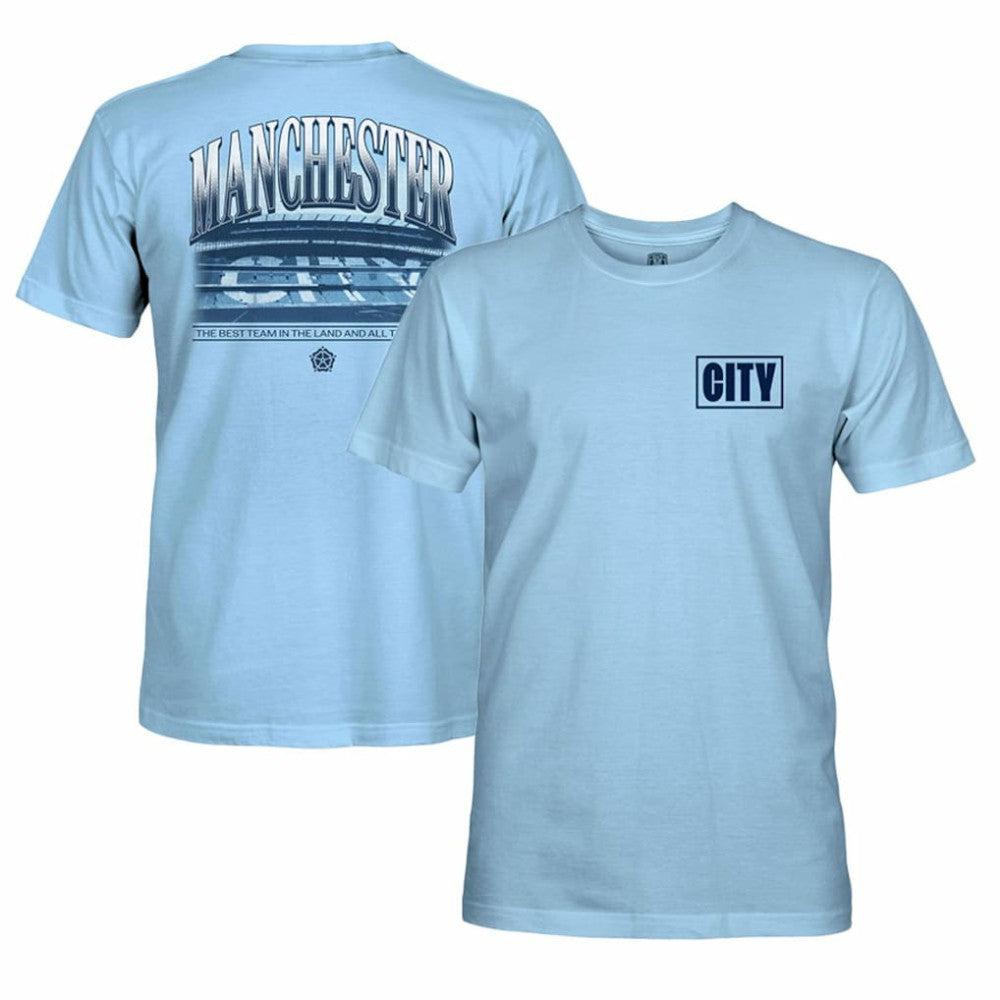 Manchester City 1863FC Duo Tone Stadium T-Shirt - Sky Blue on sale