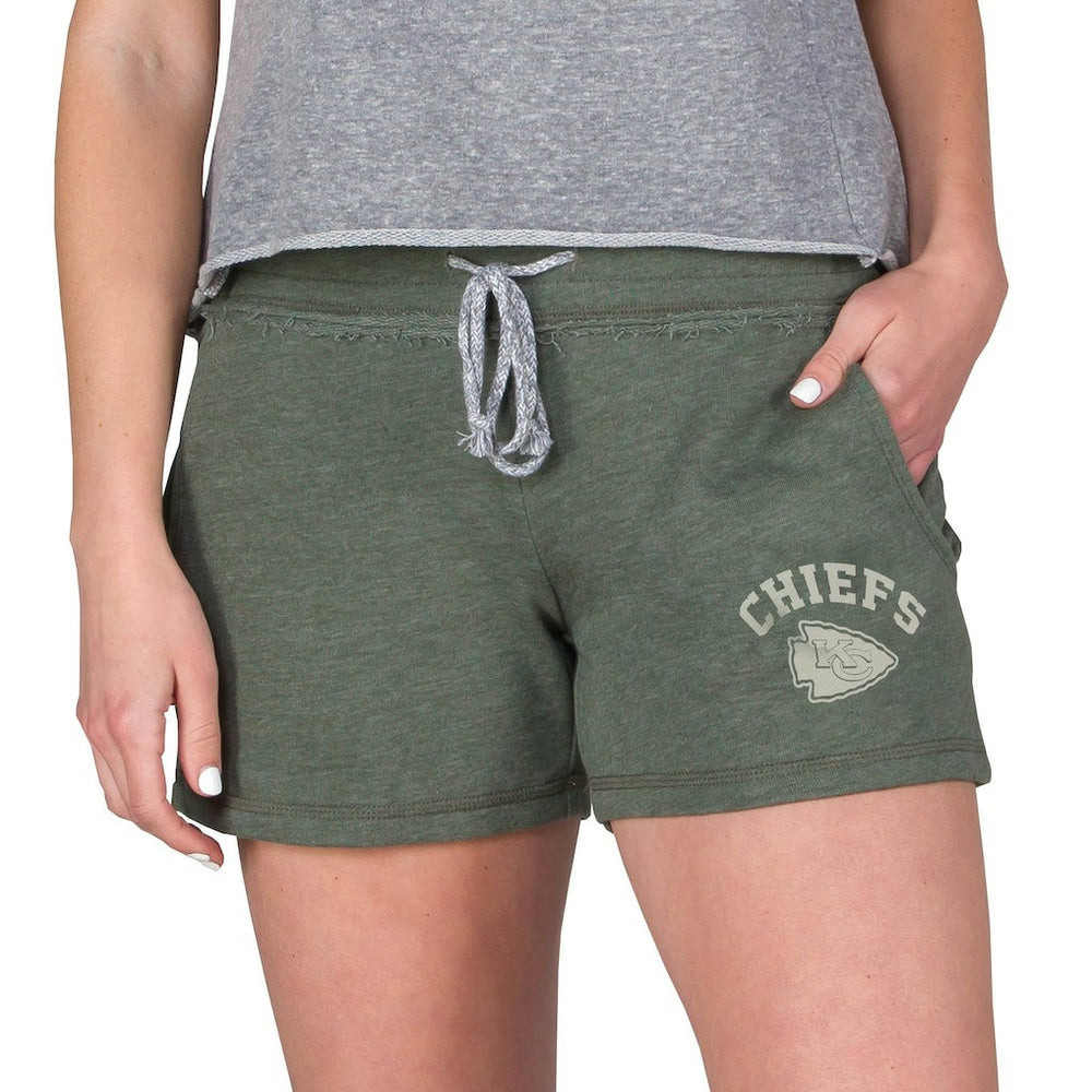 Kansas City Chiefs Concepts Sport Women's Mainstream French Terry Tri-Blend Shorts - Green outlet