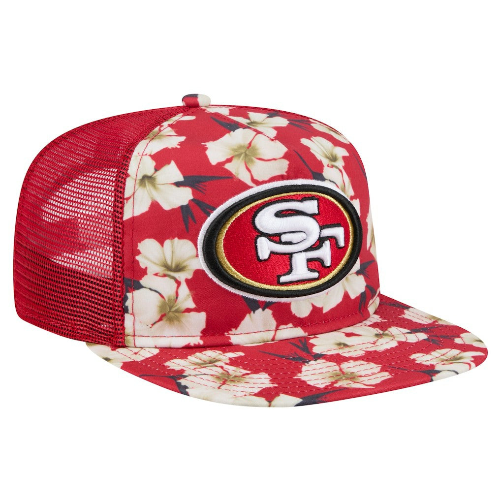 San Francisco 49ers New Era Adventure Pattern Golfer Snapback Hat - Scarlet outlet