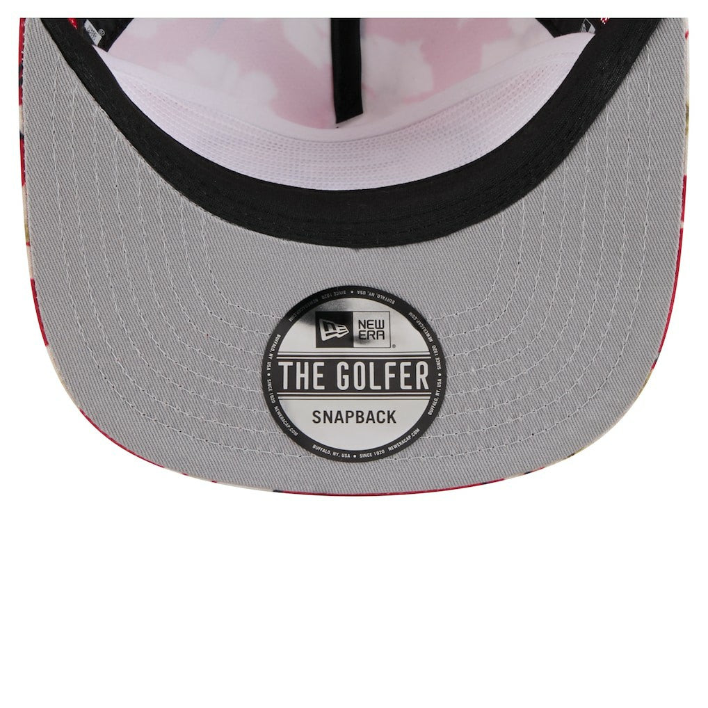 San Francisco 49ers New Era Adventure Pattern Golfer Snapback Hat - Scarlet outlet