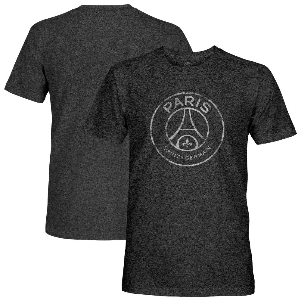 Paris Saint-Germain 1863FC Mono Badge Vintage Tri-Blend T-Shirt - Black discount