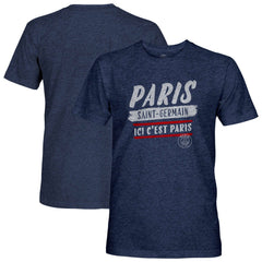 Paris Saint-Germain 1863FC Signage Vintage Tri-Blend T-Shirt - Navy for sale