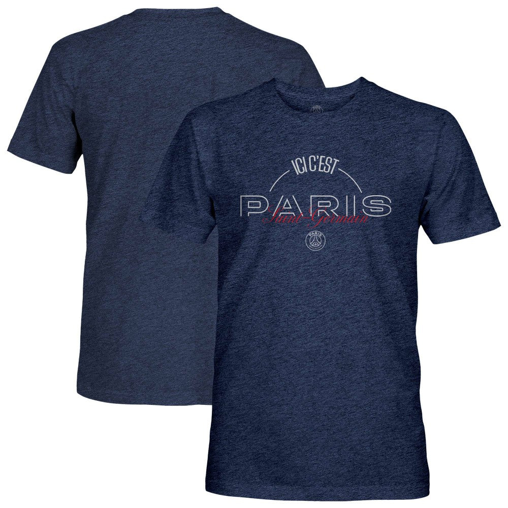 Paris Saint-Germain 1863FC Slogan Vintage Tri-Blend T-Shirt - Navy for sale