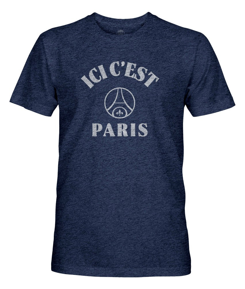 Paris Saint-Germain 1863FC Team Arch Vintage Tri-Blend T-Shirt - Navy online