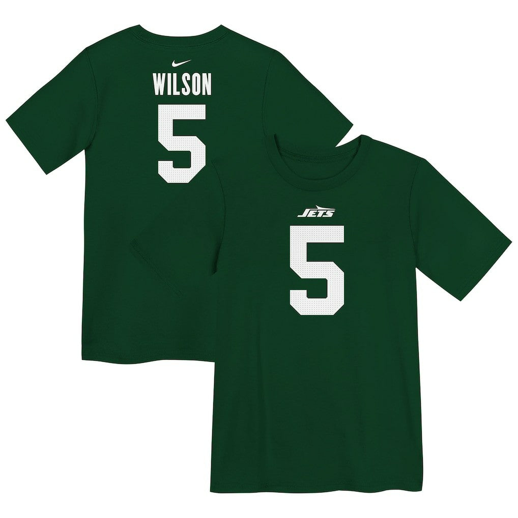 Garrett Wilson New York Jets Preschool Player Name & Number T-Shirt - Green | Nike online