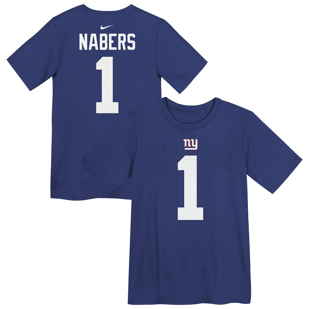 Malik Nabers New York Giants Preschool Name & Number T-Shirt - Royal | Nike discount