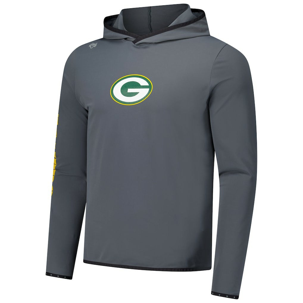 Green Bay Packers Greyson Clothiers Colorado Long Sleeve Hoodie T-Shirt - Charcoal on sale