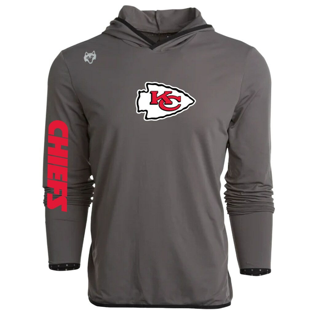 Kansas City Chiefs Greyson Clothiers Colorado Long Sleeve Hoodie T-Shirt - Gray online