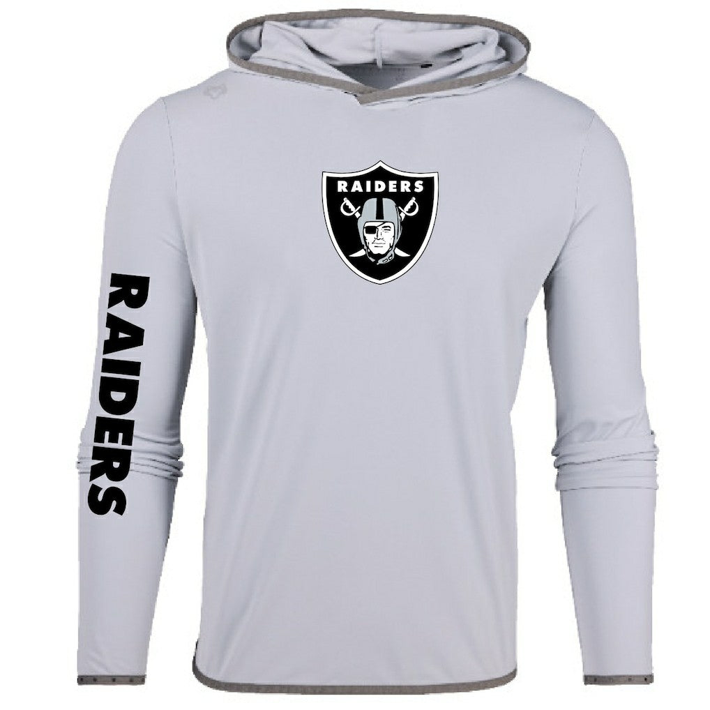 Las Vegas Raiders Greyson Clothiers Colorado Long Sleeve Hoodie T-Shirt - Gray sale