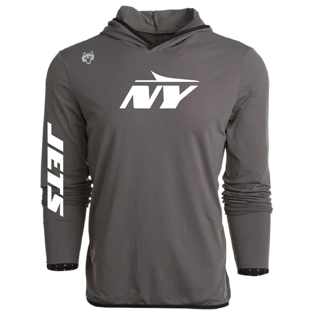 New York Jets Greyson Clothiers Colorado Long Sleeve Hoodie T-Shirt - Gray on sale