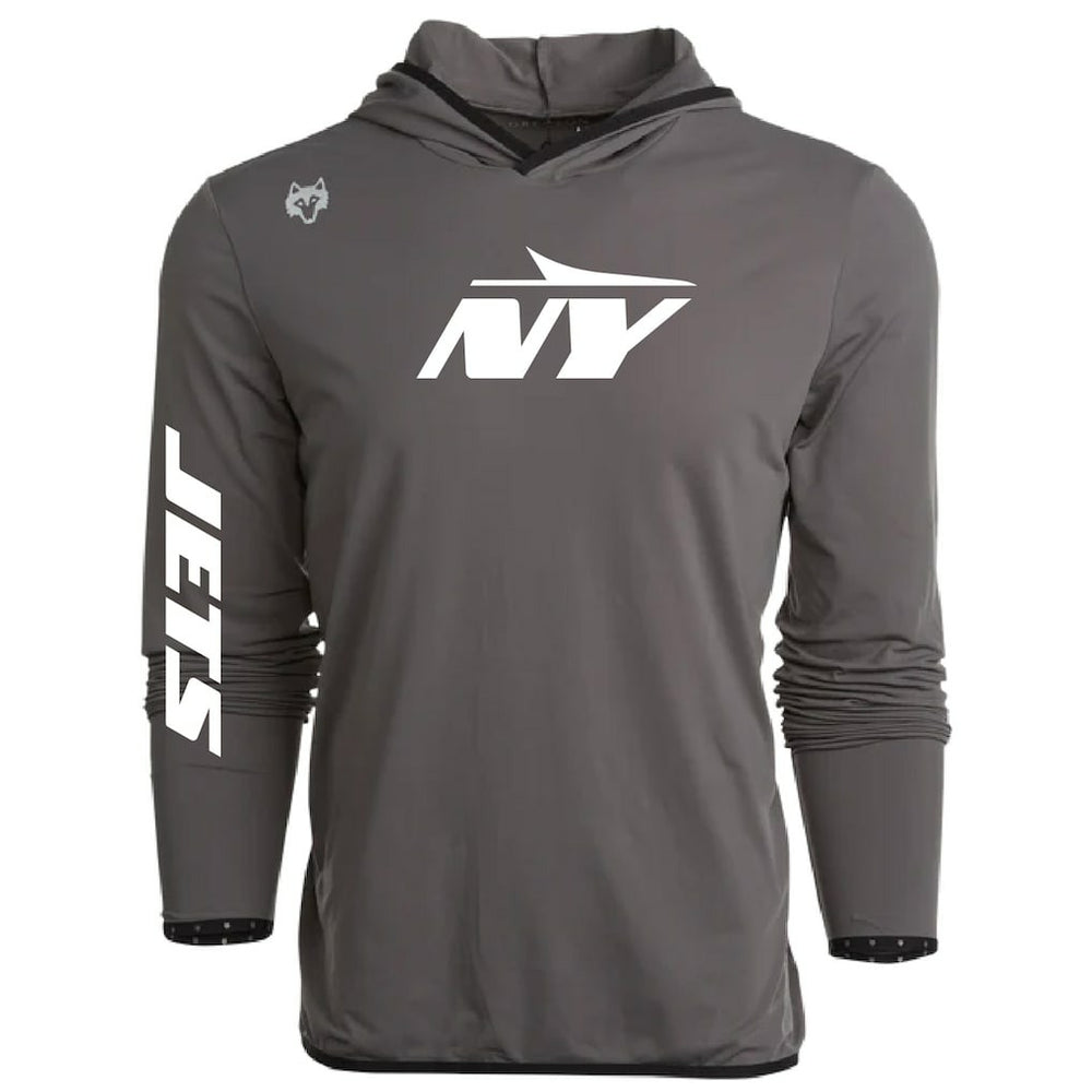 New York Jets Greyson Clothiers Colorado Long Sleeve Hoodie T-Shirt - Gray on sale