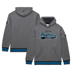 Carolina Panthers Vintage Logo Snow Washed Fleece Pullover Hoodie - Heather Gray outlet